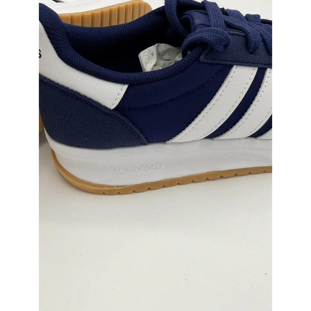 Adidas Run 70s 2.0 J Kids Navy White Sneaker Sz‎ 5 JI2267 NWB